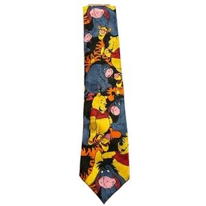 DISNEY POOH Mens Neck Tie Winnie Eyore Tigger Exquisite Apparel Milne